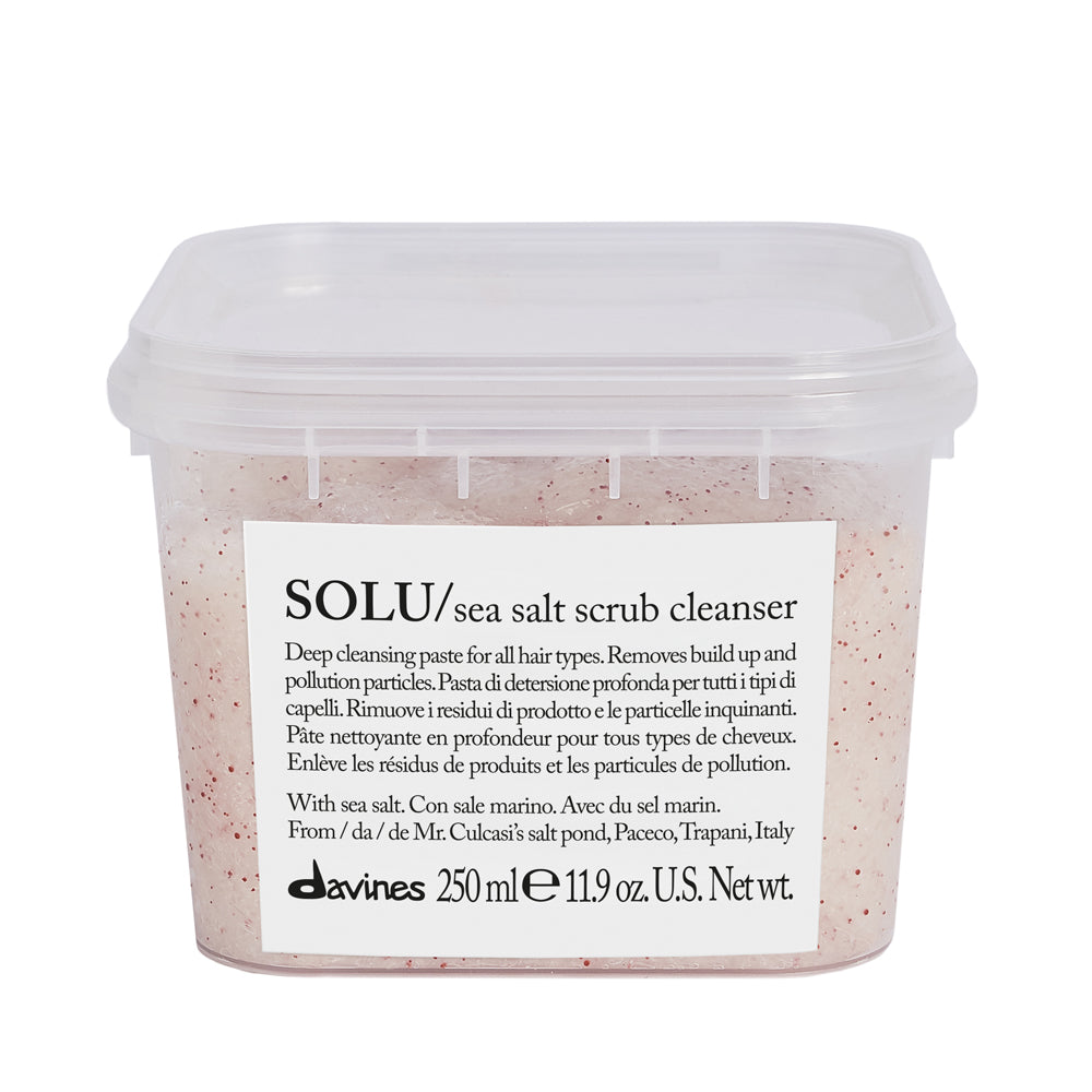 SOLU sea salt scrub cleanser - pasta głęboko oczyszczająca, peeling do skóry głowy